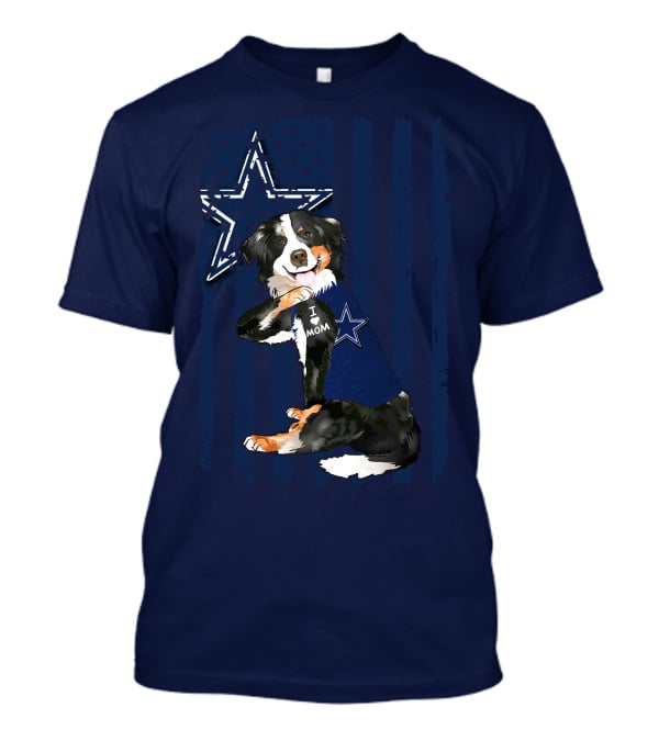Border Collie I Mom Dallas Cowboys Star T-Shirt