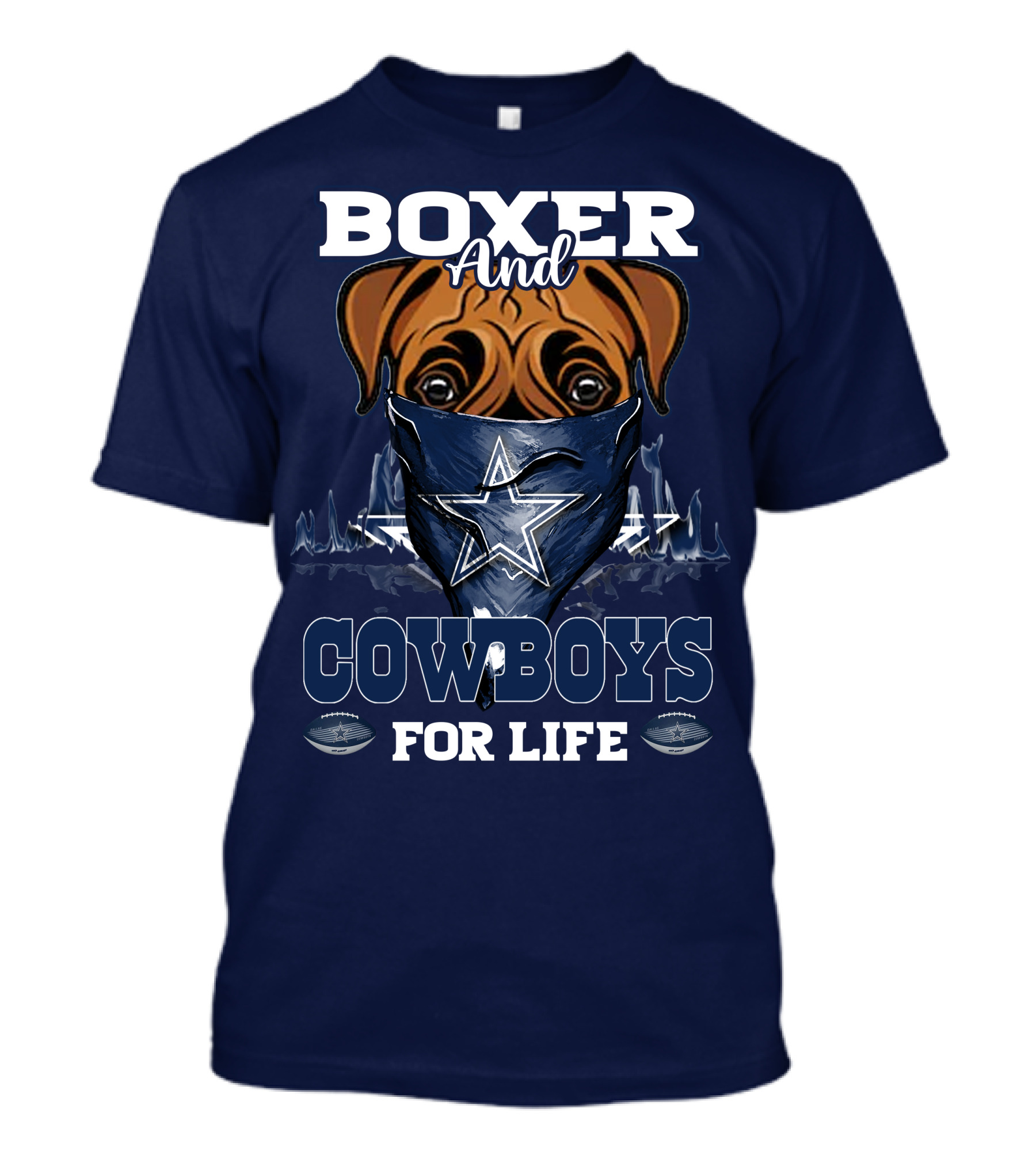 Boxer And Cowboys For Life T-Shirt