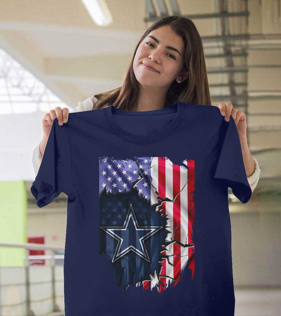 American Flag Dallas Cowboys Star T-Shirt