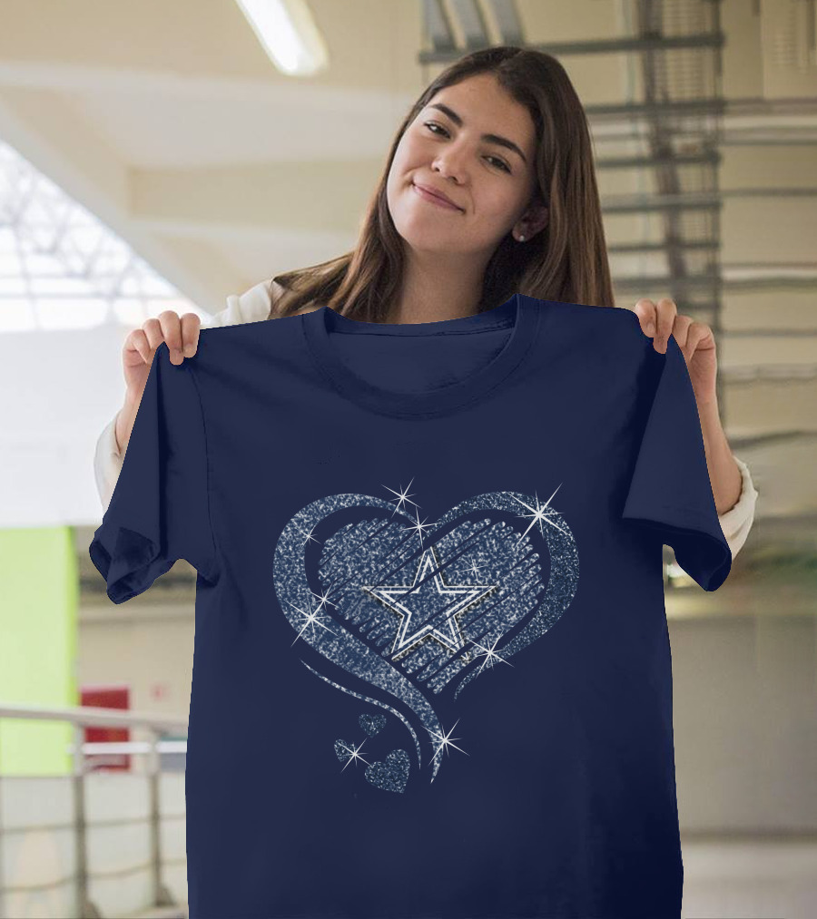 Heart Diamond Star DALLAS COWBOYS T-Shirt