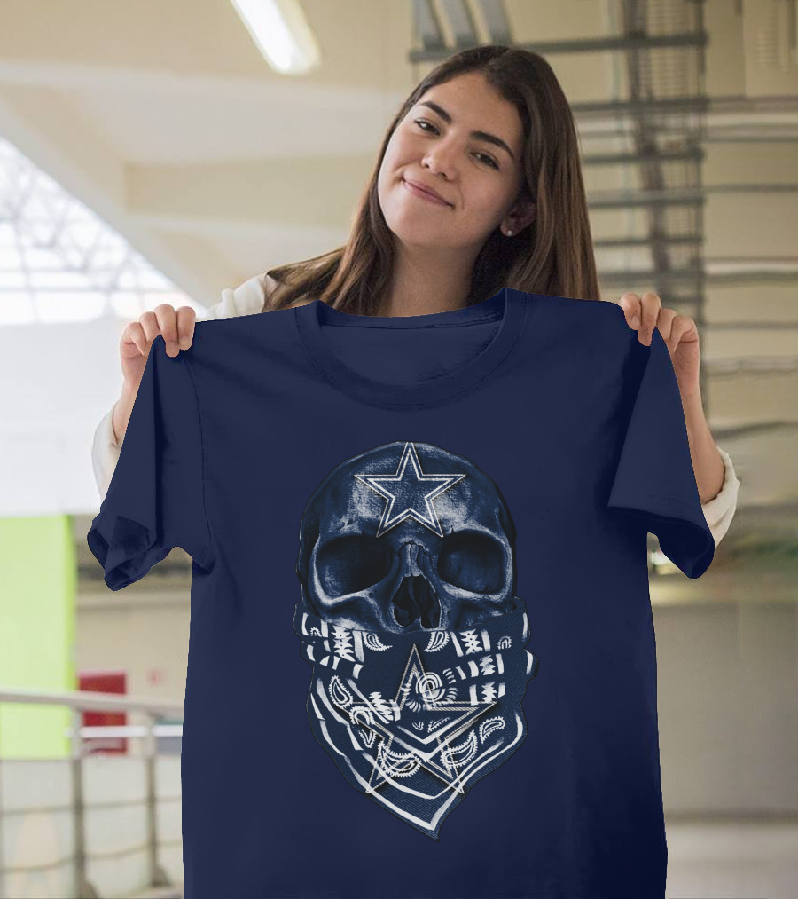 Dallas Cowboys Skull Bandana T-Shirt