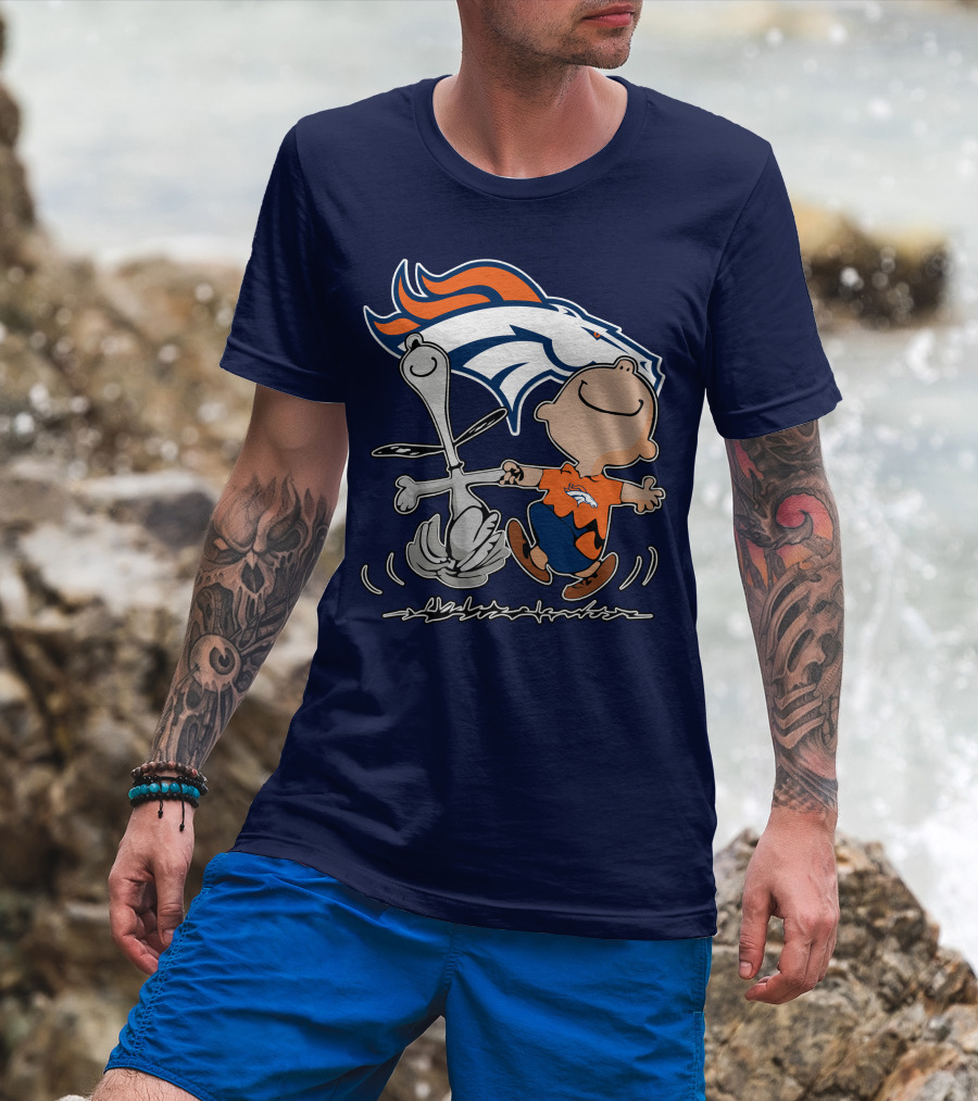 Denver Broncos Dancing Characters T-Shirt
