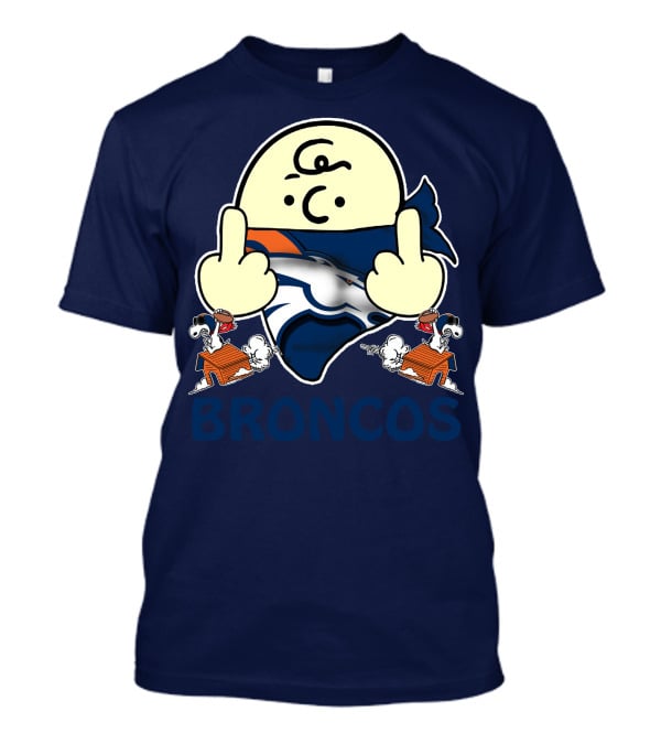 Denver Broncos 28 Iconic Cartoon Characters And Football Team T-Shirt