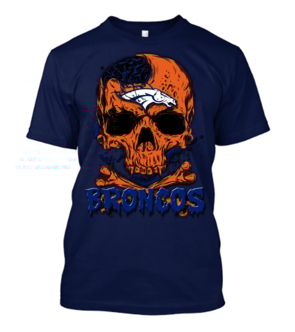Broncos Skull Design Featuring Team T-Shirt