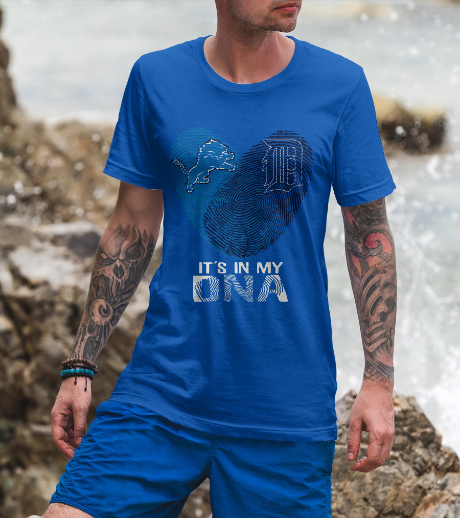 Detroit Lions Heart It's In My Dna T-Shirt