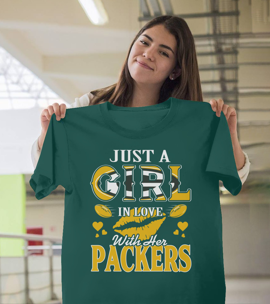 Just A Girl In Love With Her Packers T-Shirt