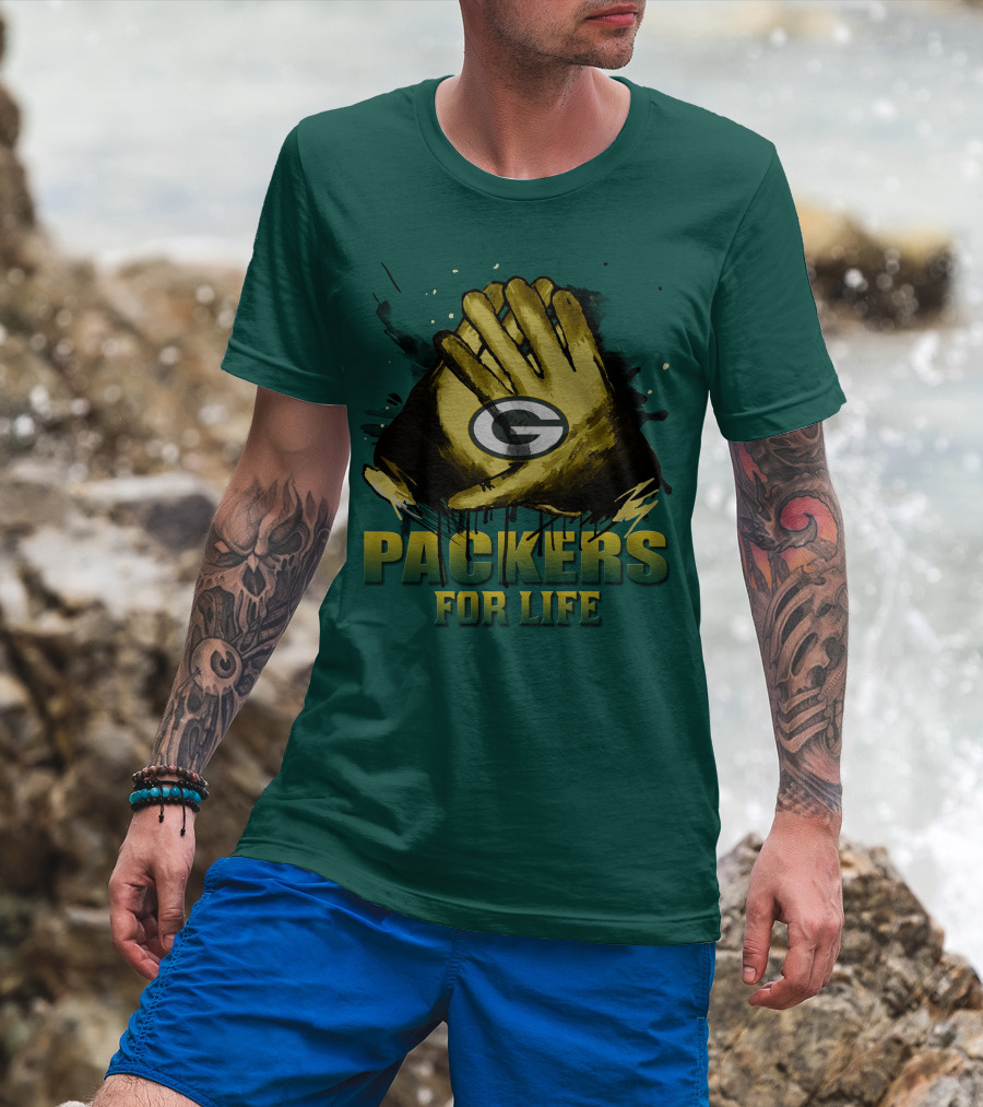 Packers For Life Green Bay Packers T-Shirt