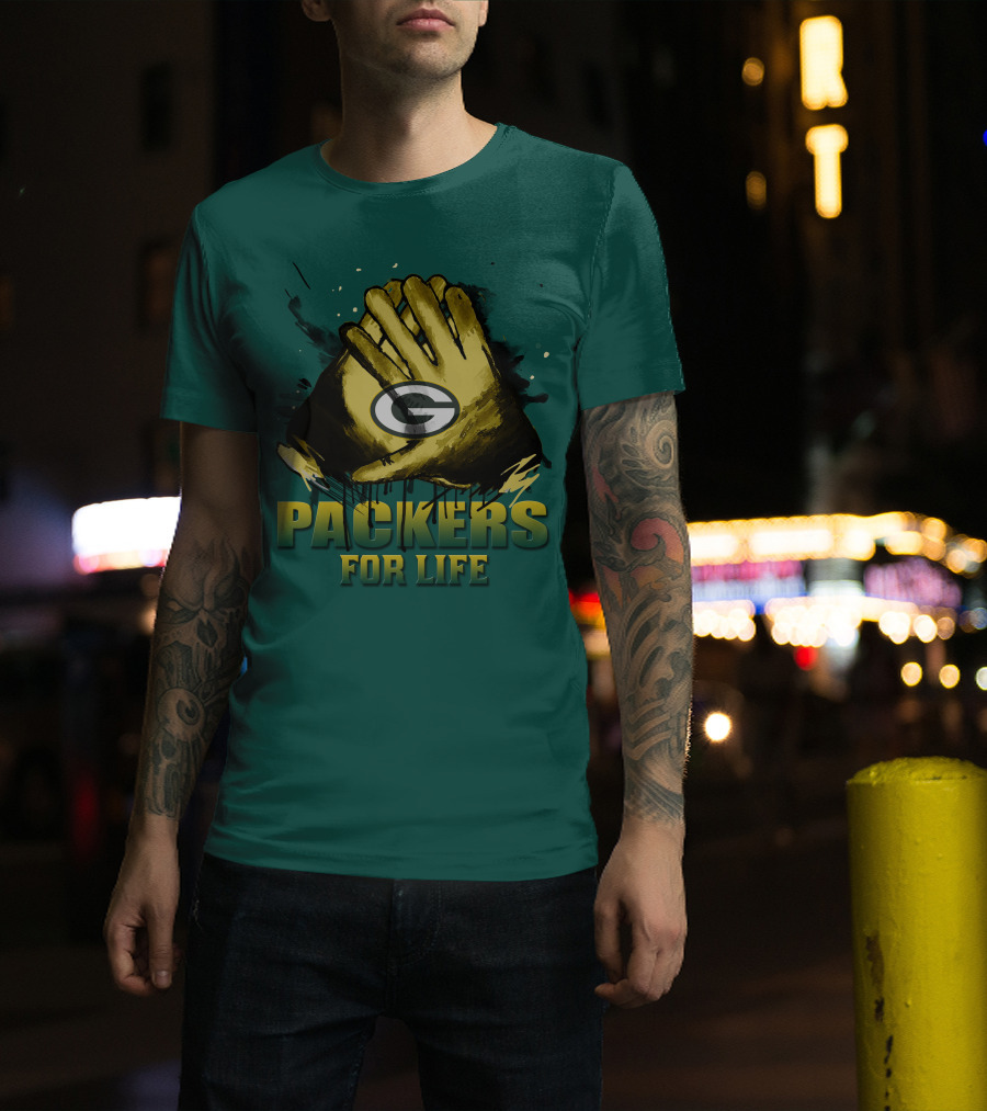Packers For Life Green Bay Packers T-Shirt