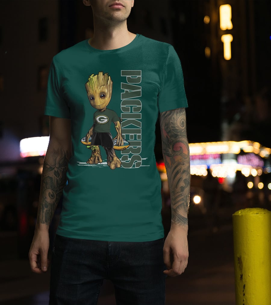 Groot Green Bay Packers Football Fan T-Shirt