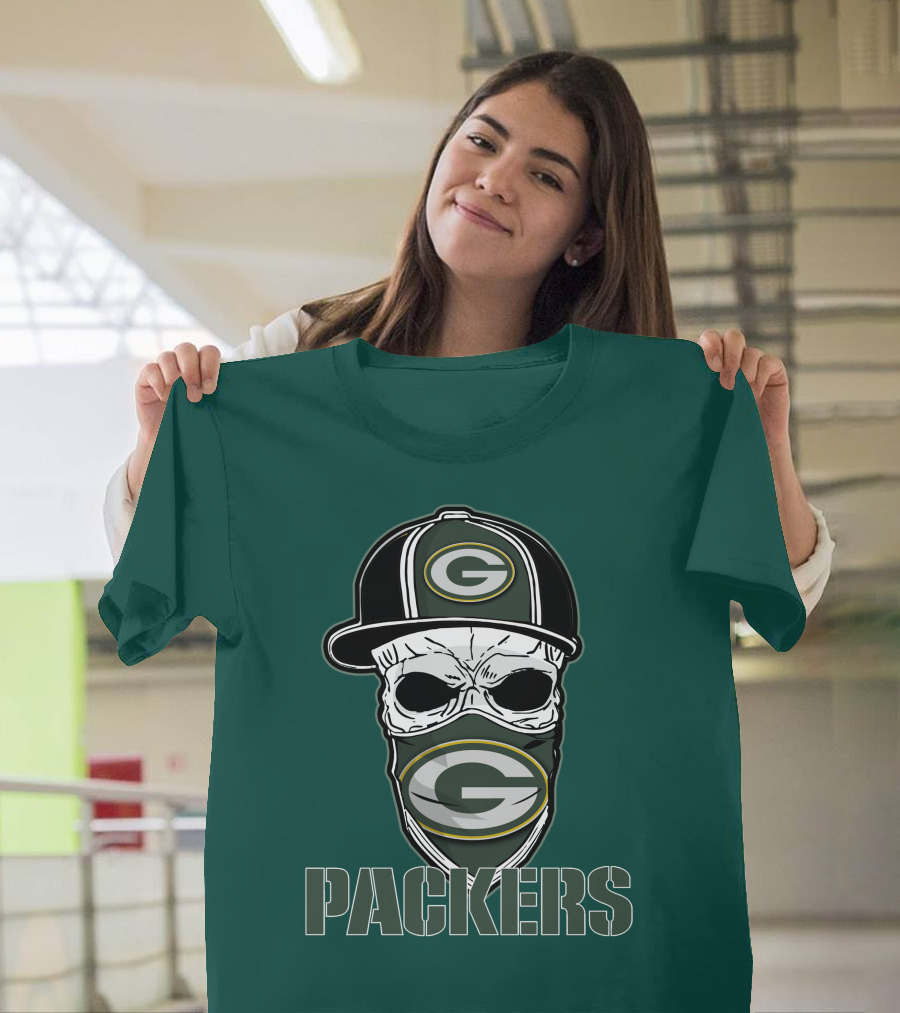 Packers Skull Hat Green Bay Packers T-Shirt