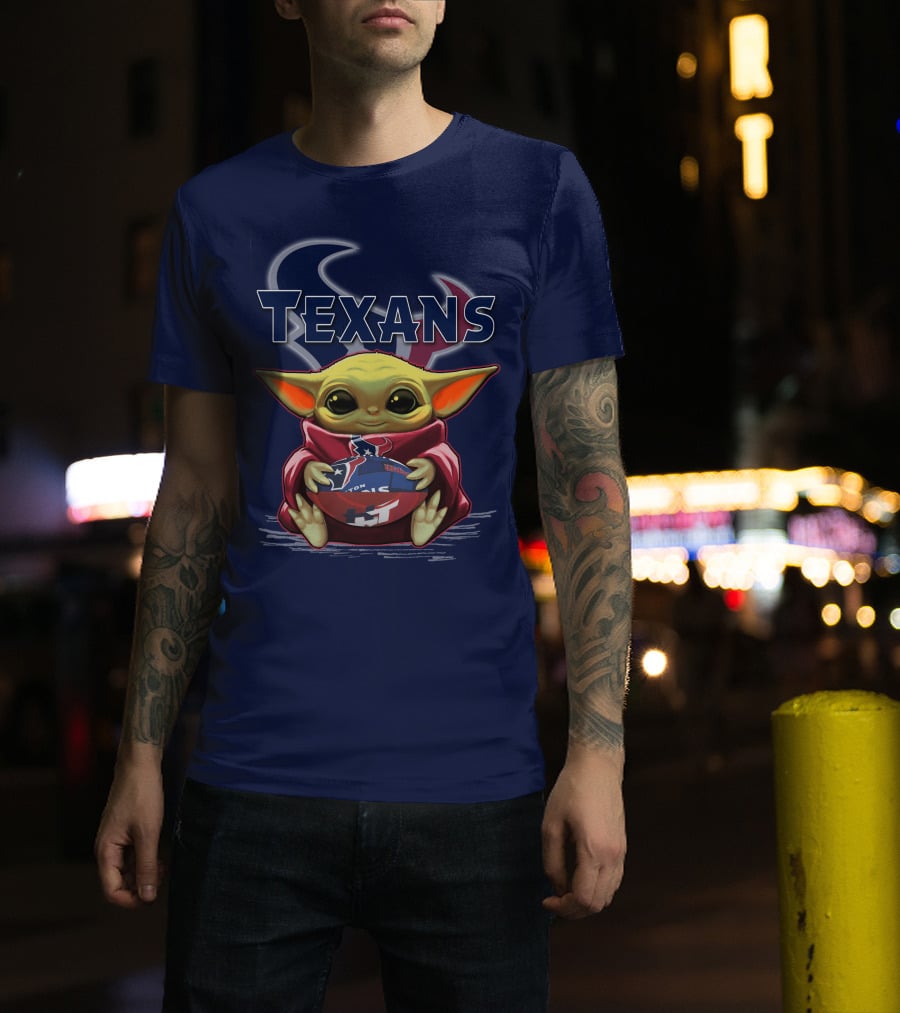 Yoda Texans Football Houston HT T-Shirt