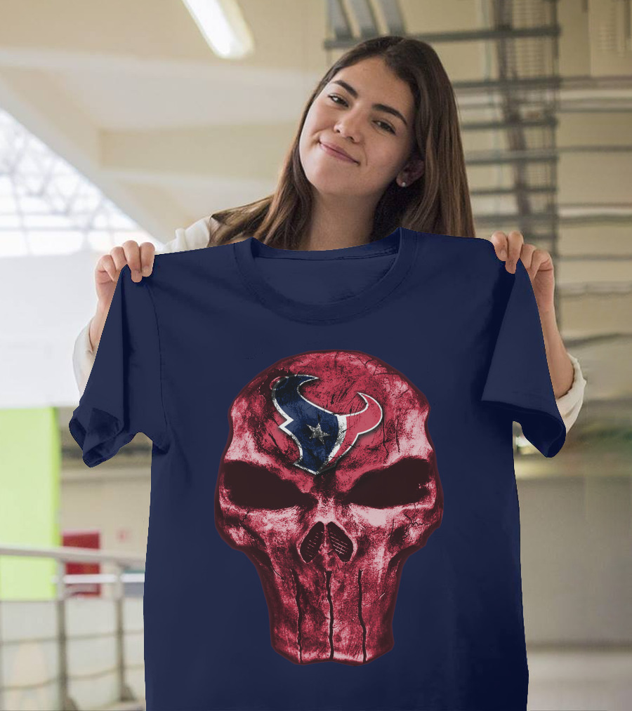 Houston Texans Skull Emblem T-Shirt