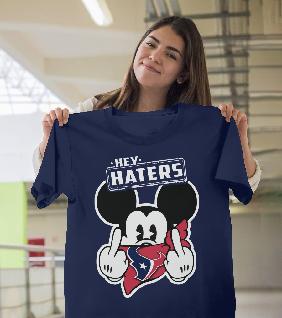 Hey Haters Mick Houston Texans Bandana Display T-Shirt