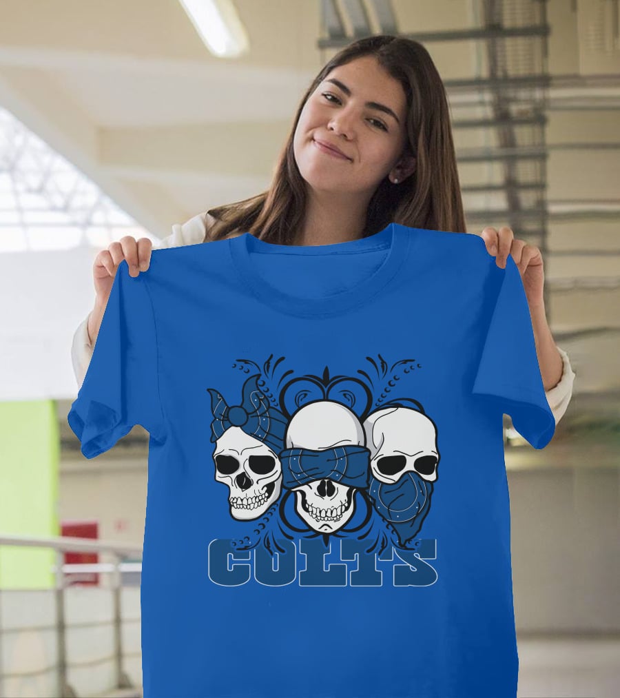 Colts 3 Skull Bandana T-Shirt
