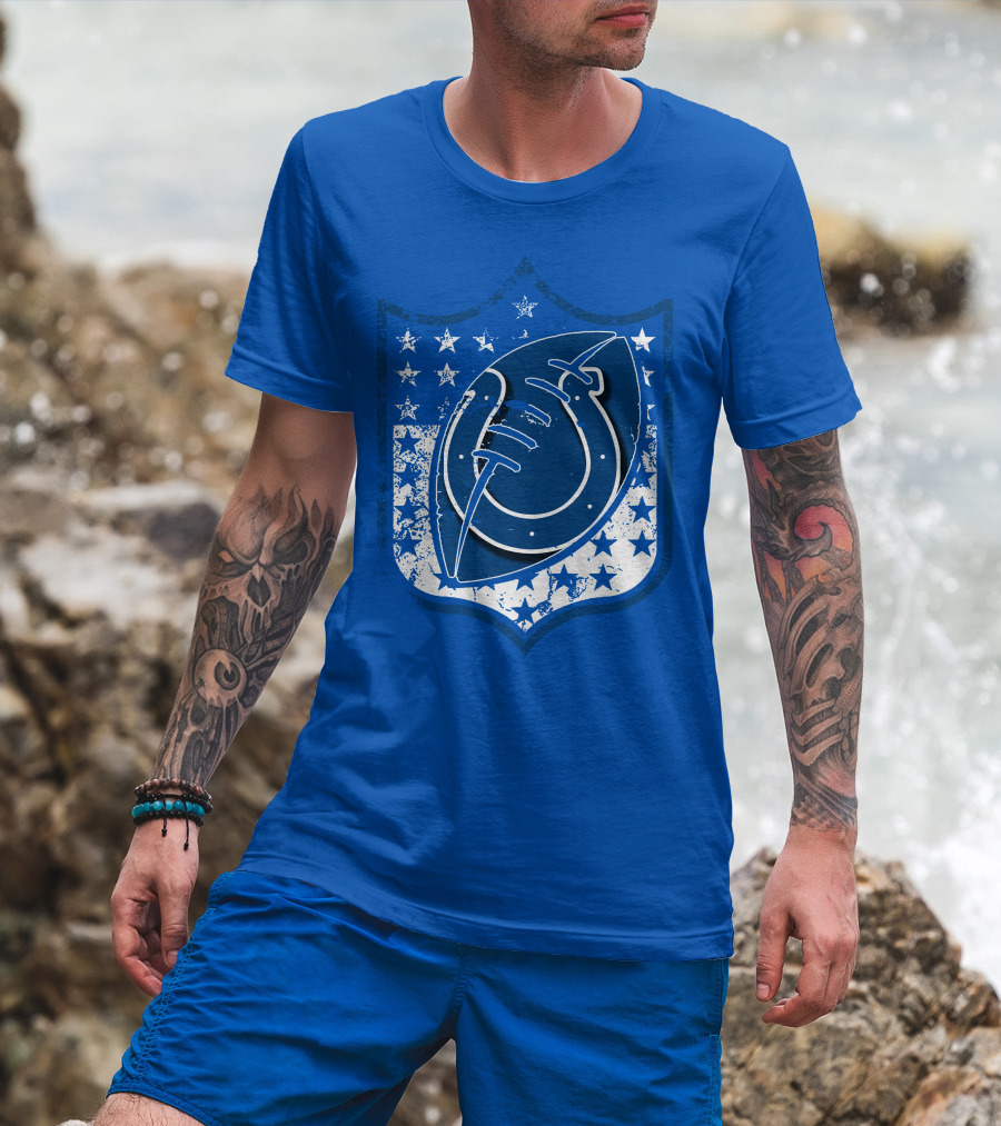 Indianapolis Colts Football Stars Shield T-Shirt