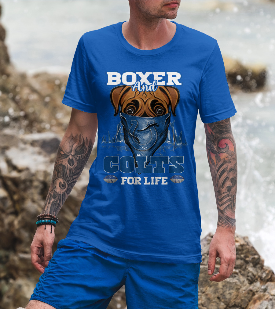 Boxer And Colts For Life T-Shirt