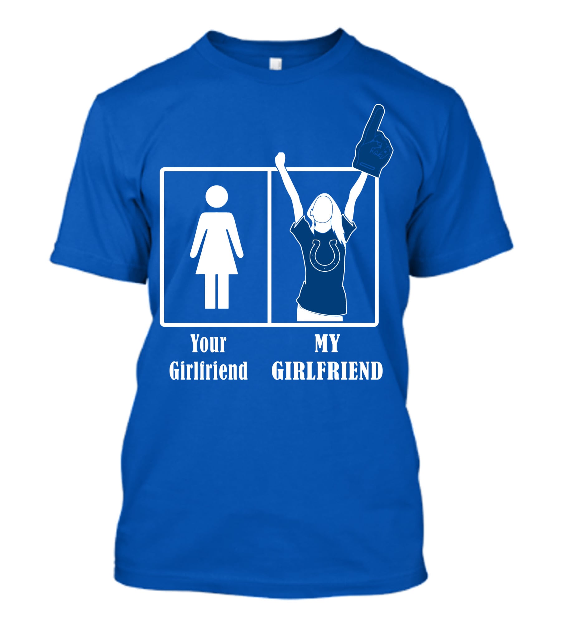 Your Girlfriend My Girlfriend Indianapolis Colts 28 T-Shirt