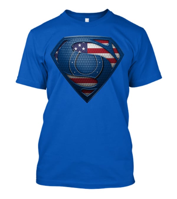 Spm Indianapolis Colts American Flag Superman T-Shirt