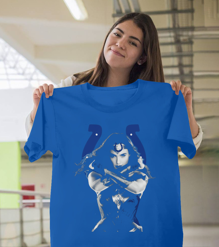 Indianapolis Colts 63 Wonder Woman Logo T-Shirt