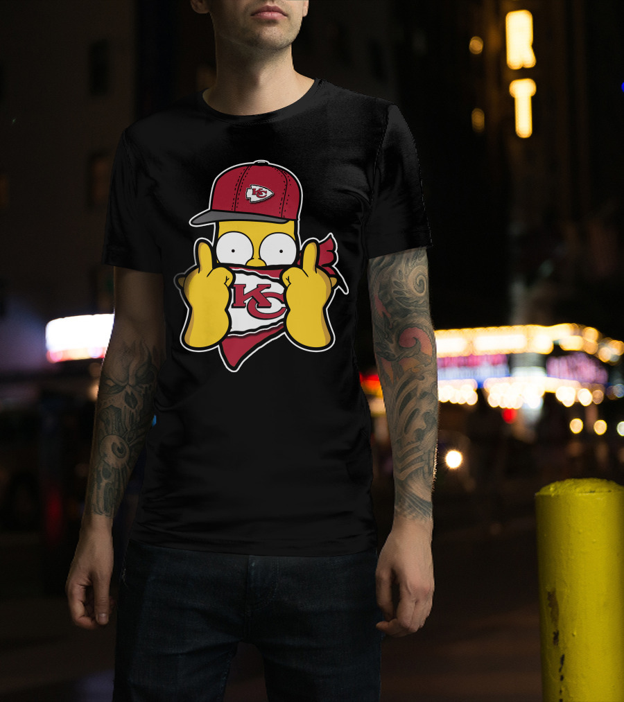 Kansas City Chiefs Homer Simpson T-Shirt