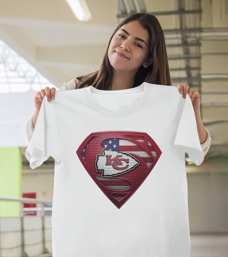 Kansas City Chiefs Super Shield American Flag SPM T-Shirt