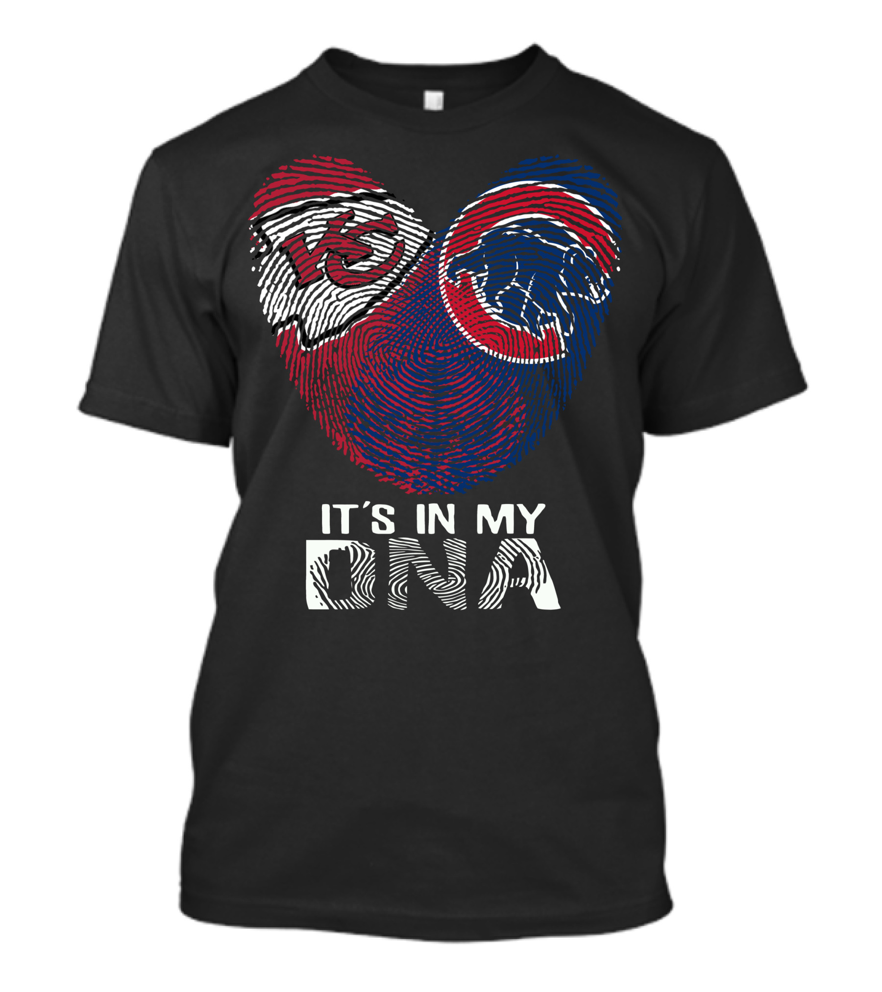 It's In My Dna Kansas City Chiefs Chicago Cubs T-Shirt