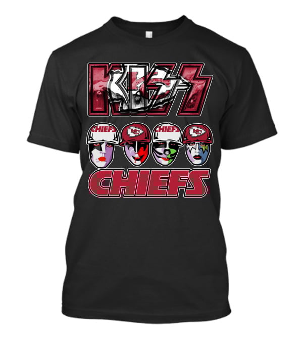 Kiss Chiefs Kansas City Faces Chiefs T-Shirt