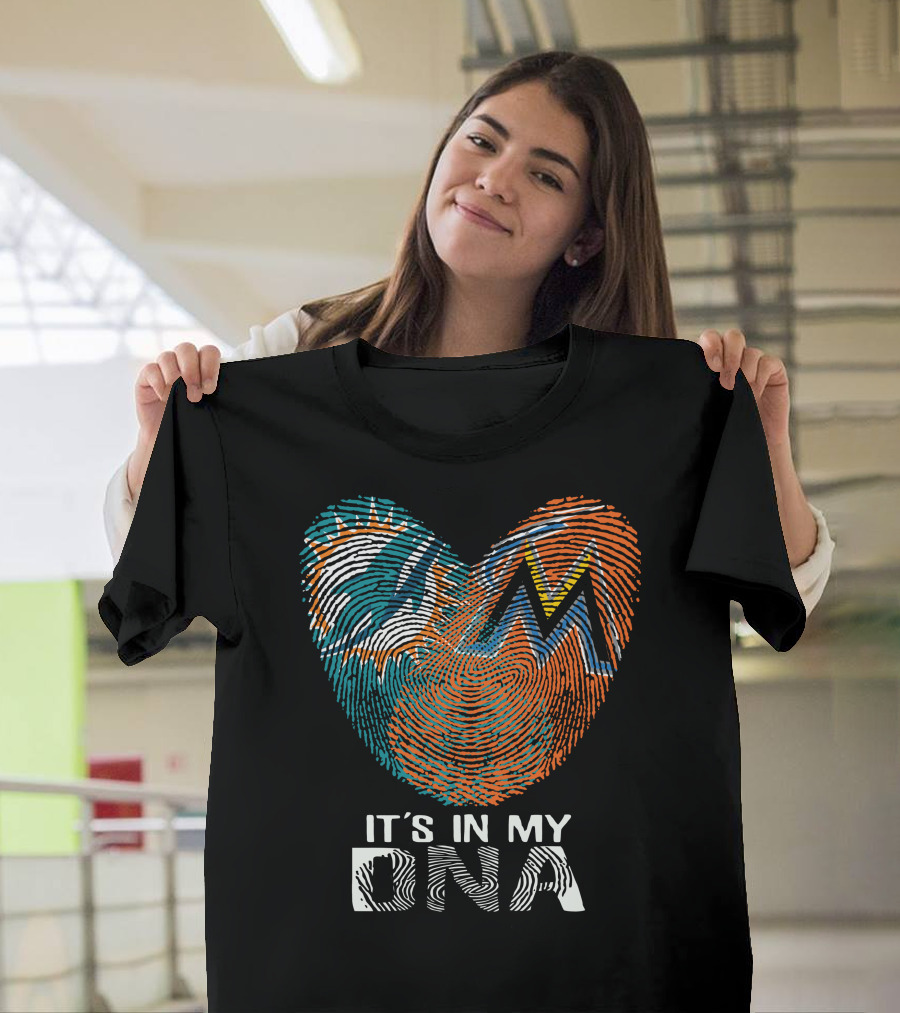 Miami Dolphins Marlins It's In My Dna T-Shirt