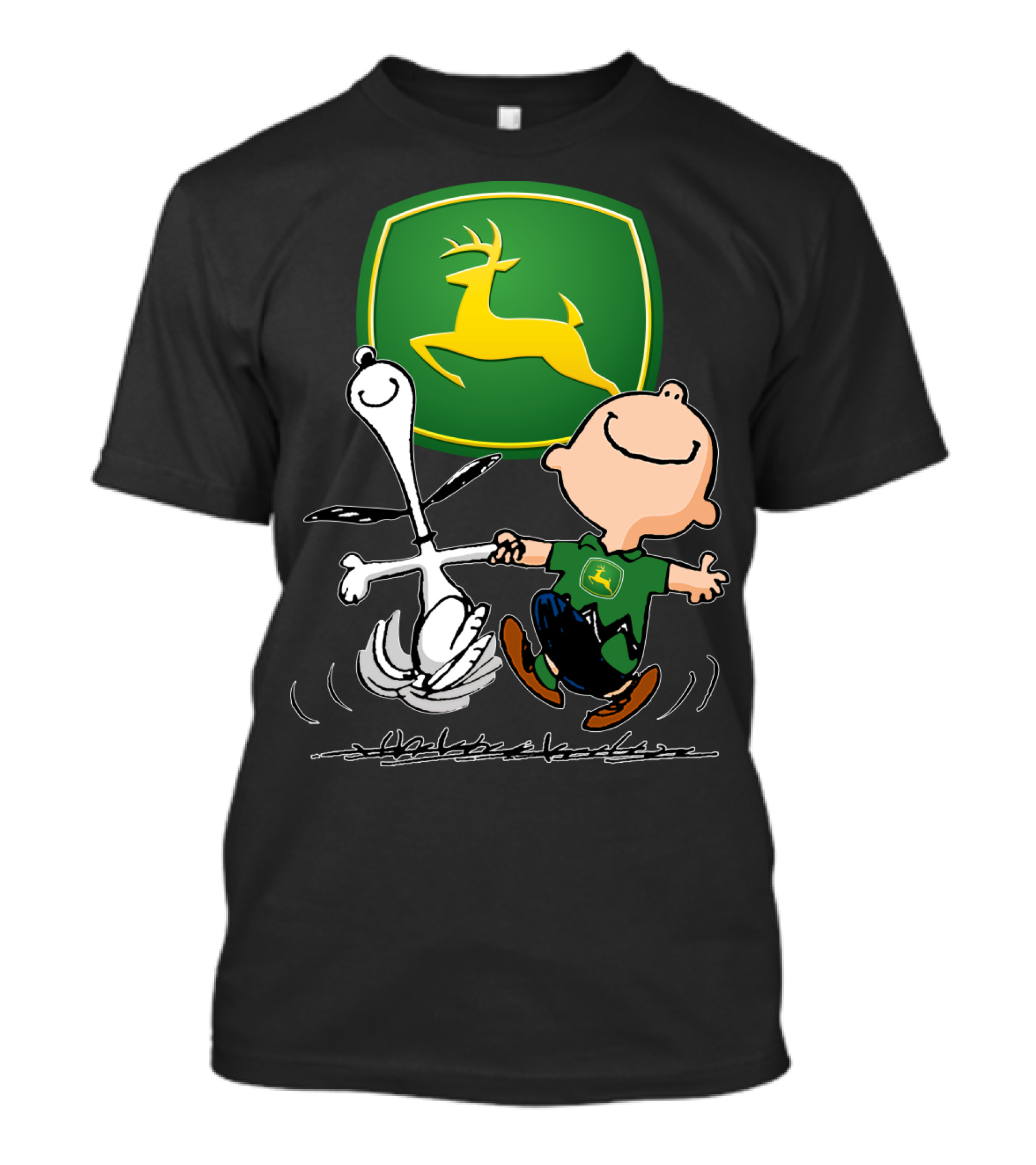 Snoopy Dance JD John Deere Peanuts T-Shirt