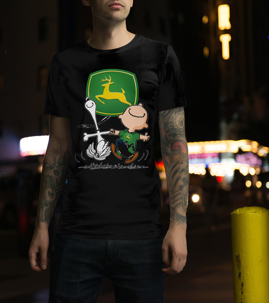 Snoopy Dance JD John Deere Peanuts T-Shirt