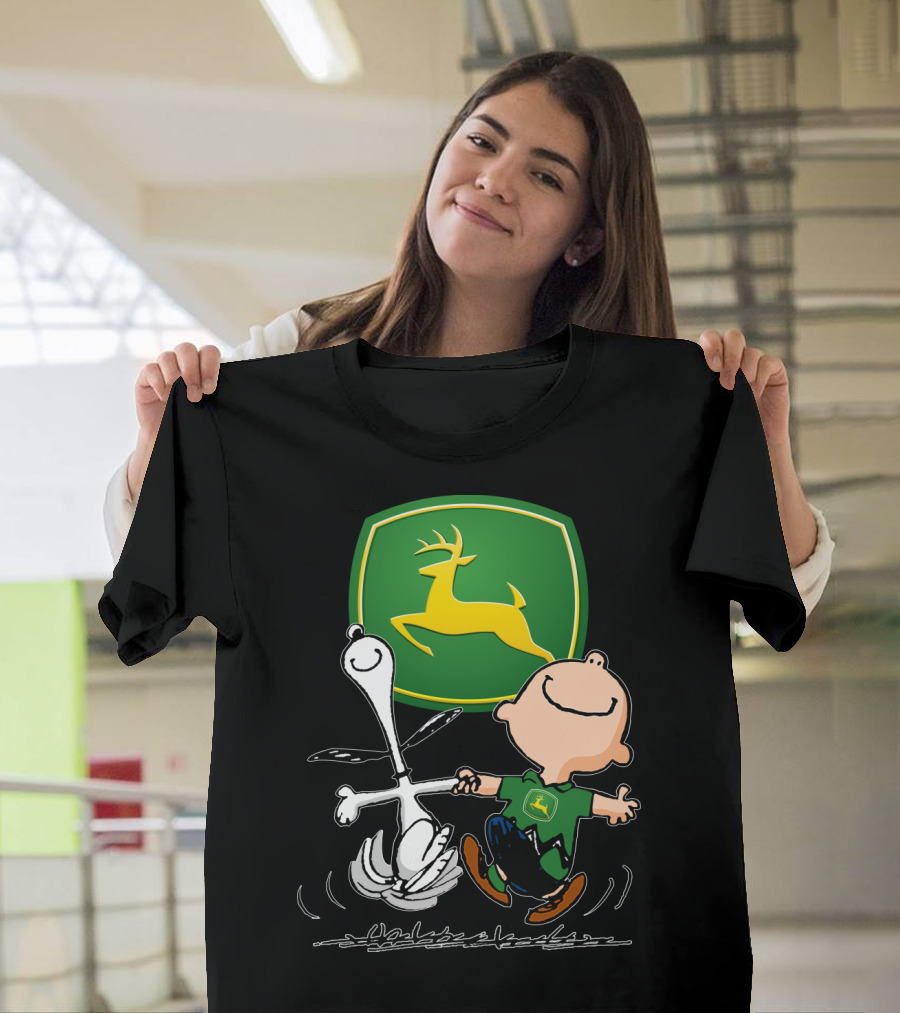 Snoopy Dance JD John Deere Peanuts T-Shirt