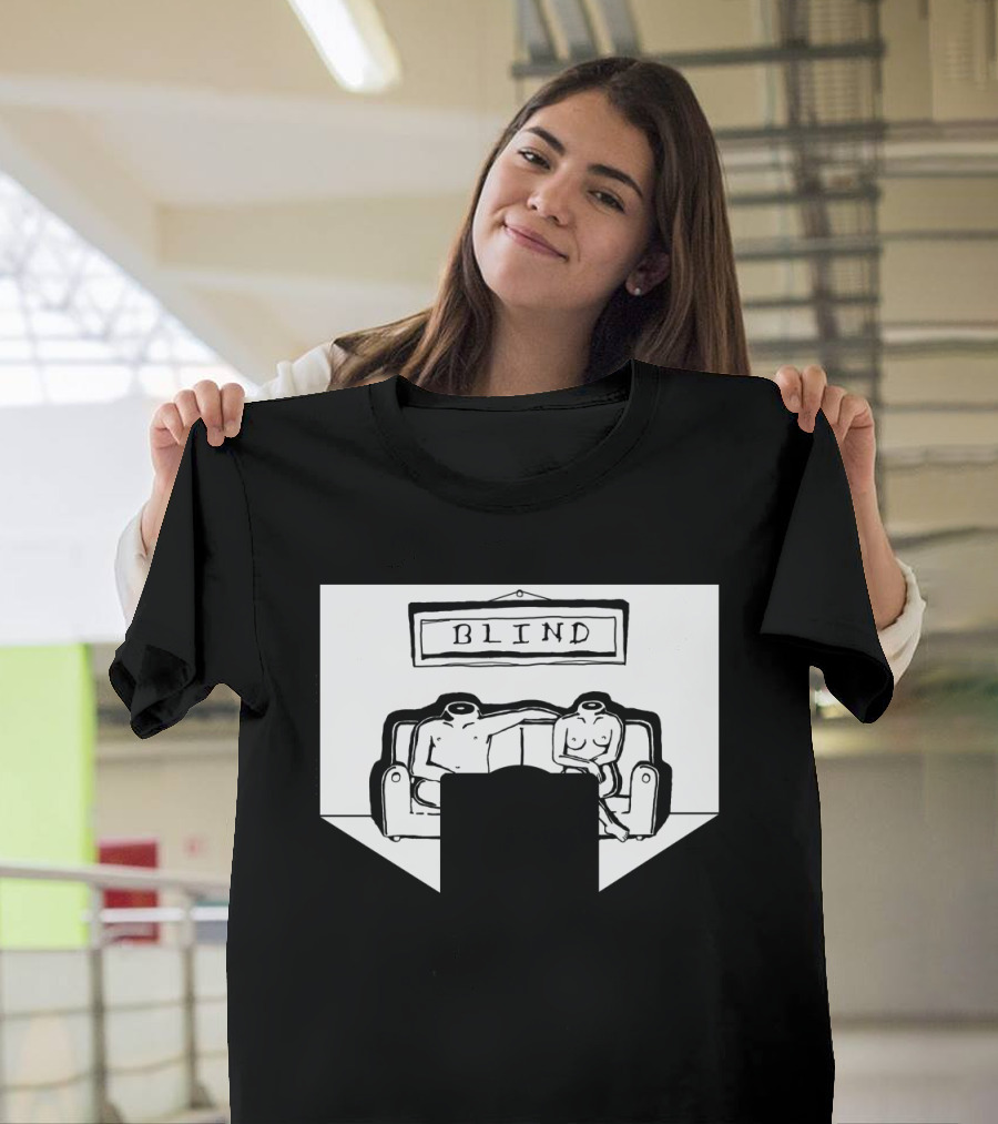 Blind Headless Figures Sitting on Couch T-Shirt
