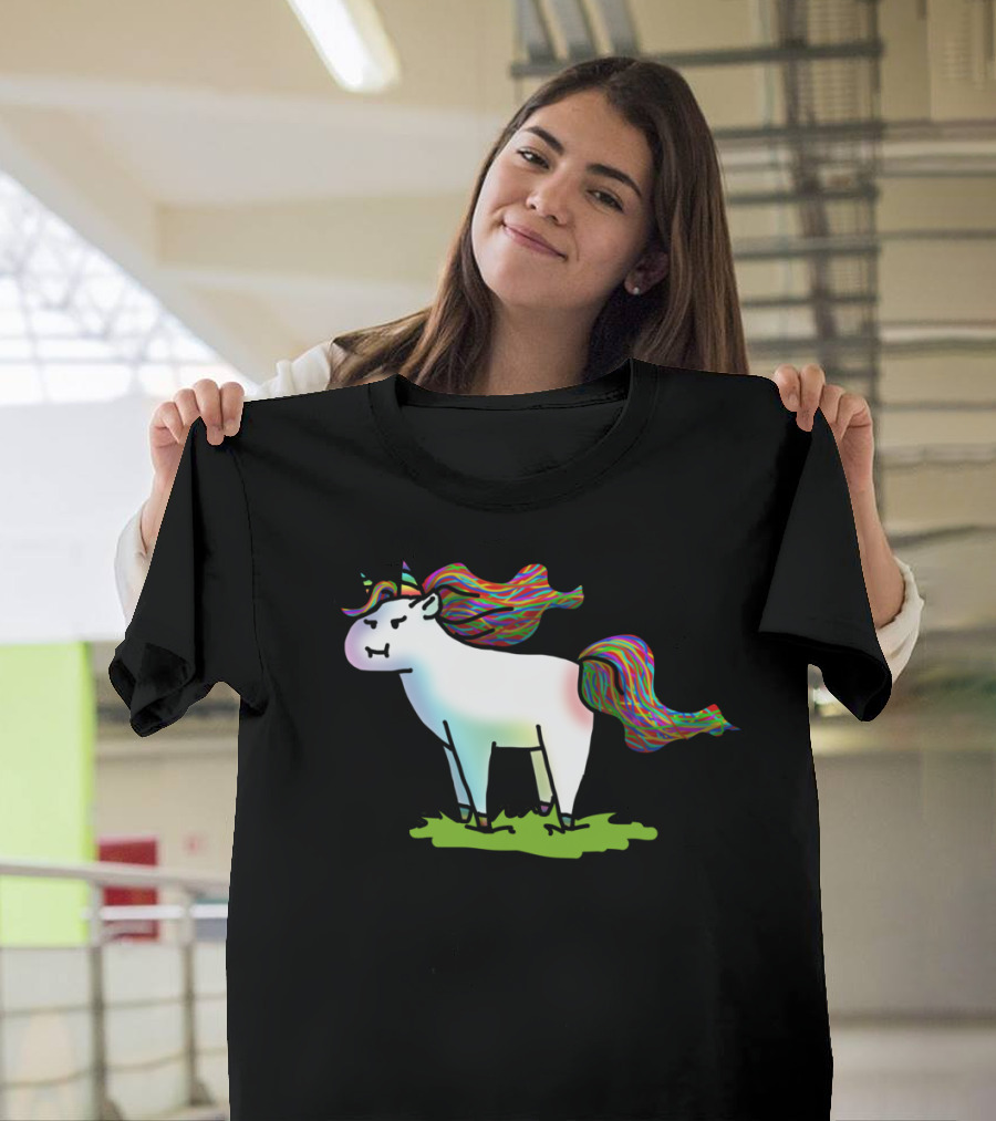 Binicorn Colorful Unicorn with Vibrant Mane T-Shirt