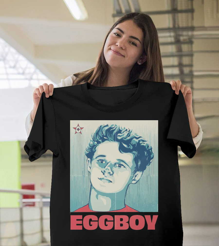Eggboy Iconic Pop Art Portrait with Star T-Shirt