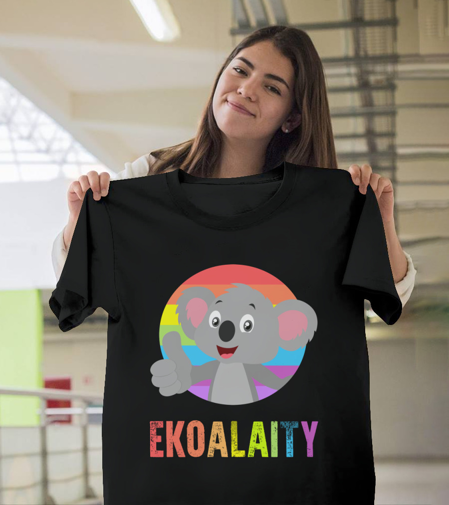 Ekoalaity Rainbow Thumbs Up Koala T-Shirt