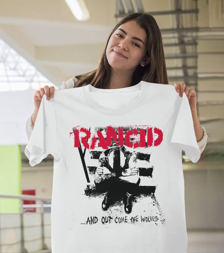 Rancid And Out Come The Wolves Album Cover Sit Scene T-Shirt