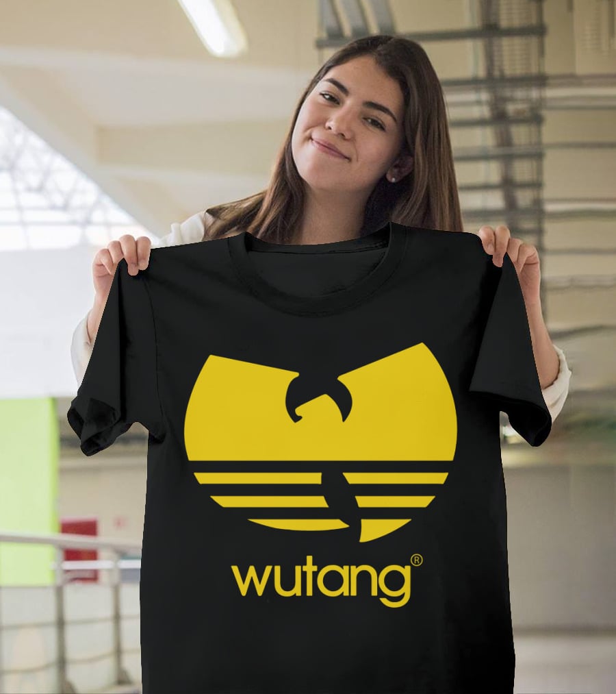 Wutang Yellow Iconic Symbol And Text T-Shirt