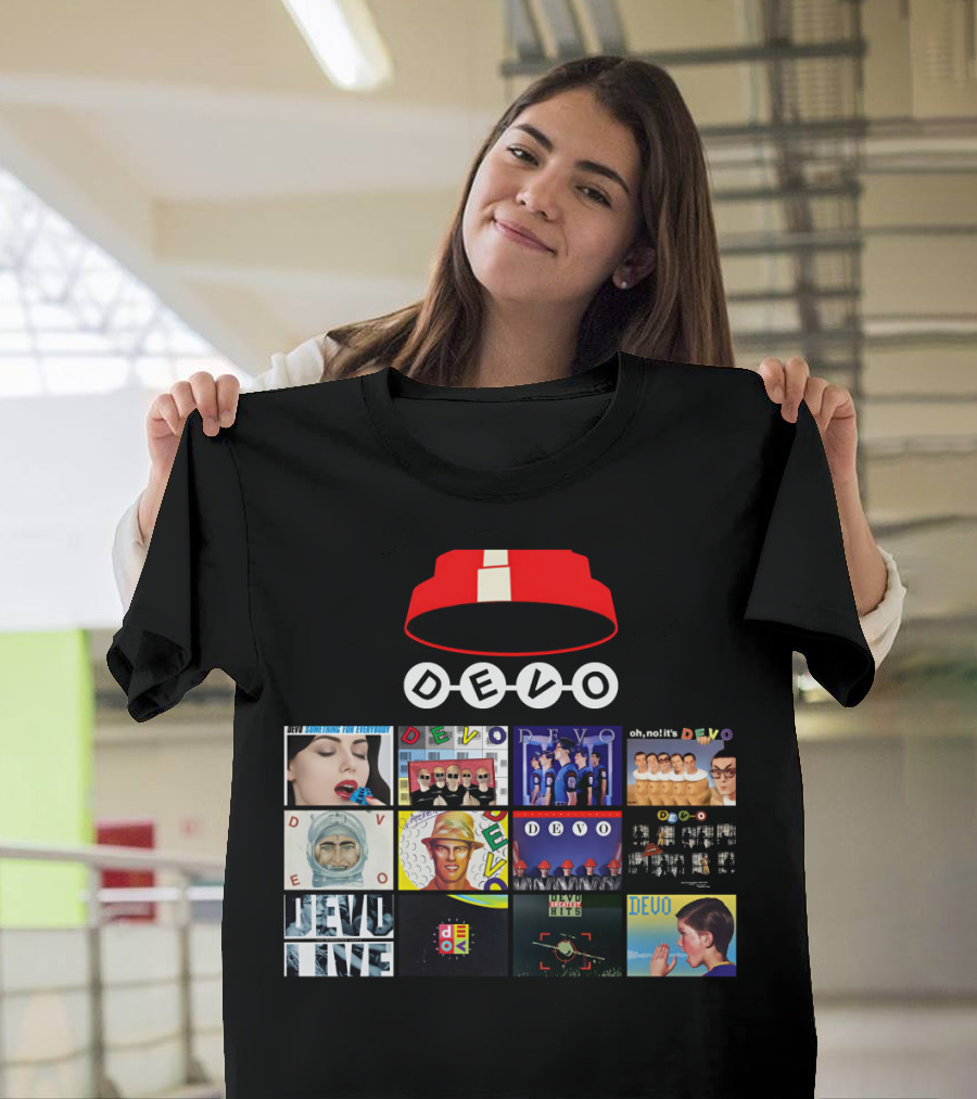 DEVO Album Covers Collection With Signature Energy Dome T-Shirt