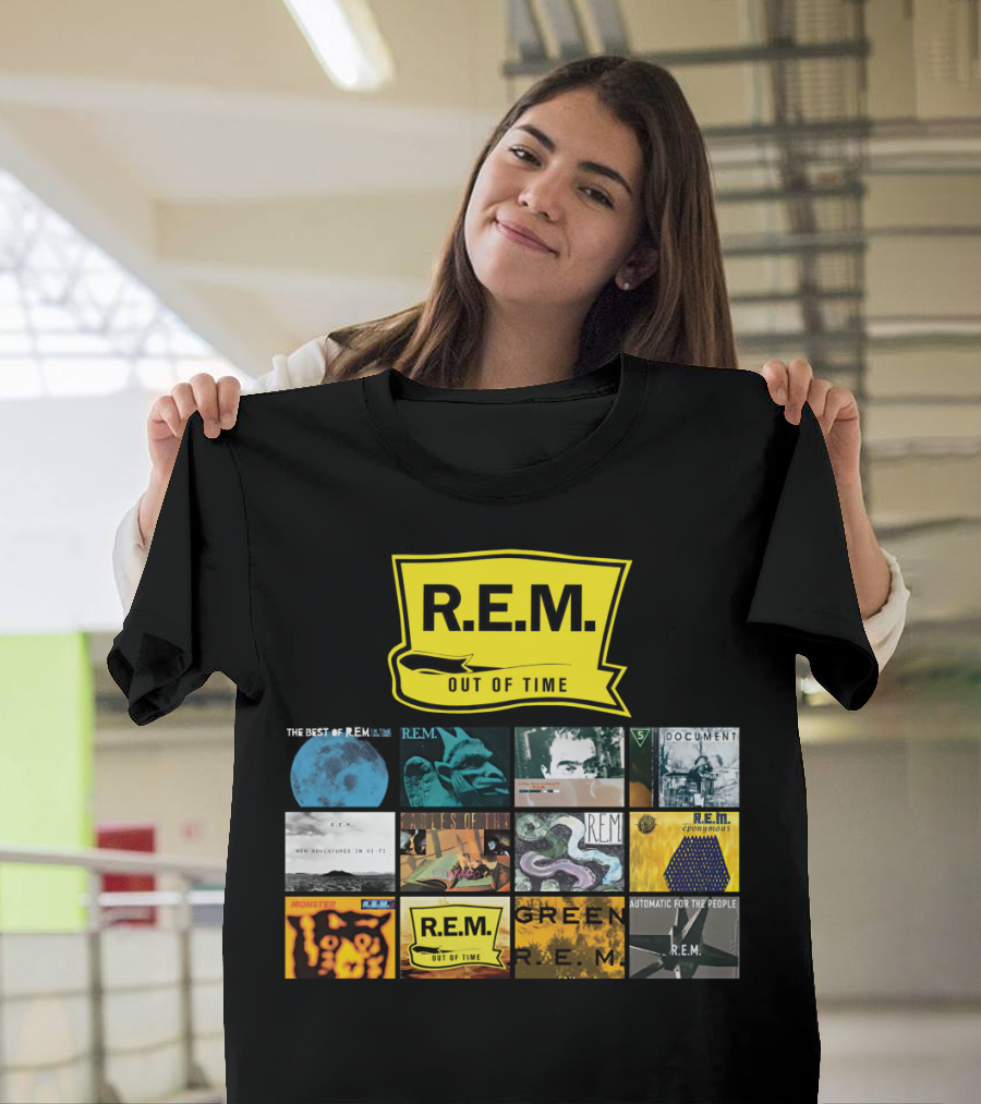 R.E.M. Out of Time Album Covers Collection T-Shirt