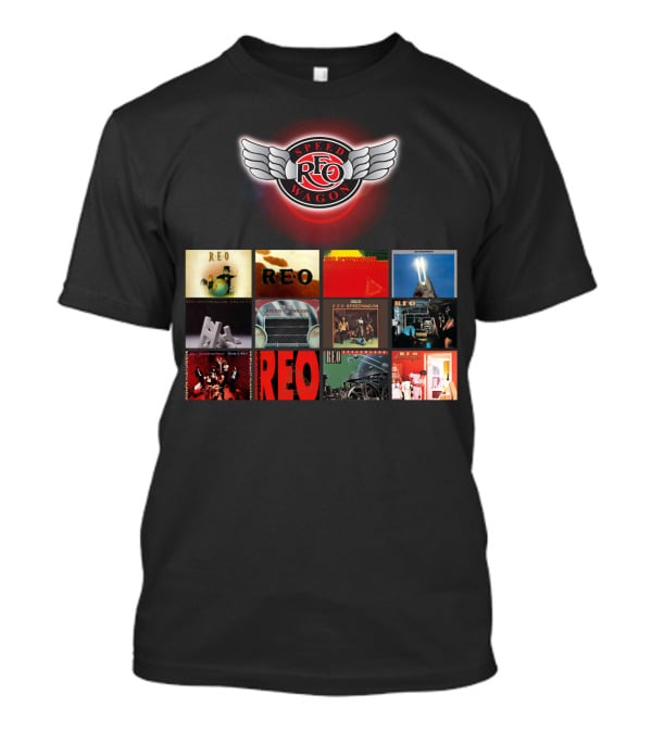 REO Speedwagon Album Covers With Iconic Band T-Shirt