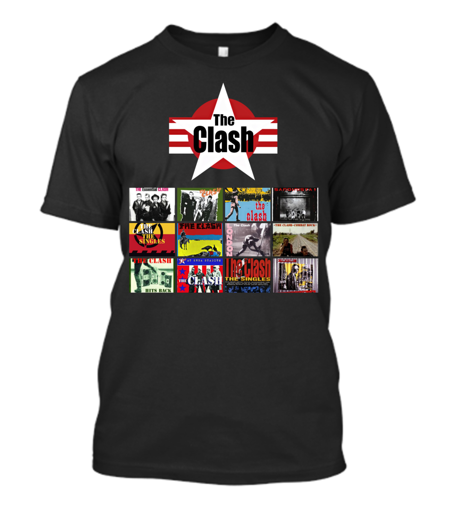 The Clash Essential Compilation Album Covers Collection T-Shirt