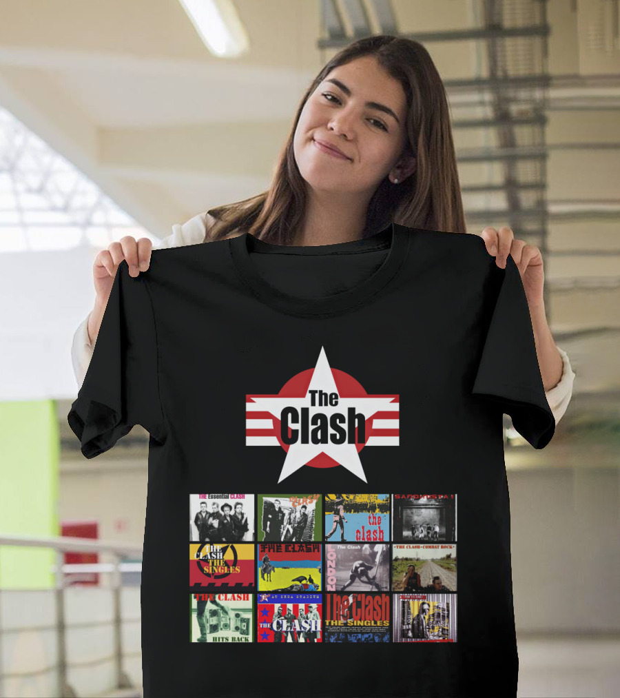 The Clash Essential Compilation Album Covers Collection T-Shirt