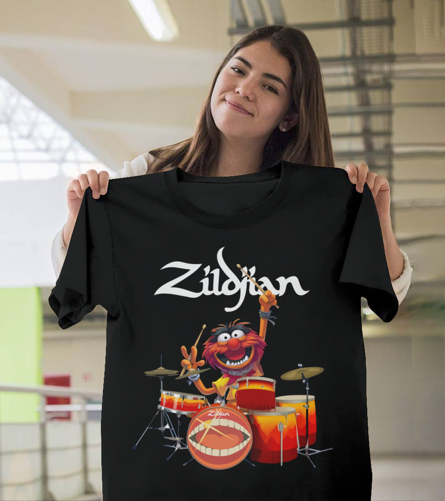The Muppet Show Animal Zildjian Drums Enthusiast Playful T-Shirt