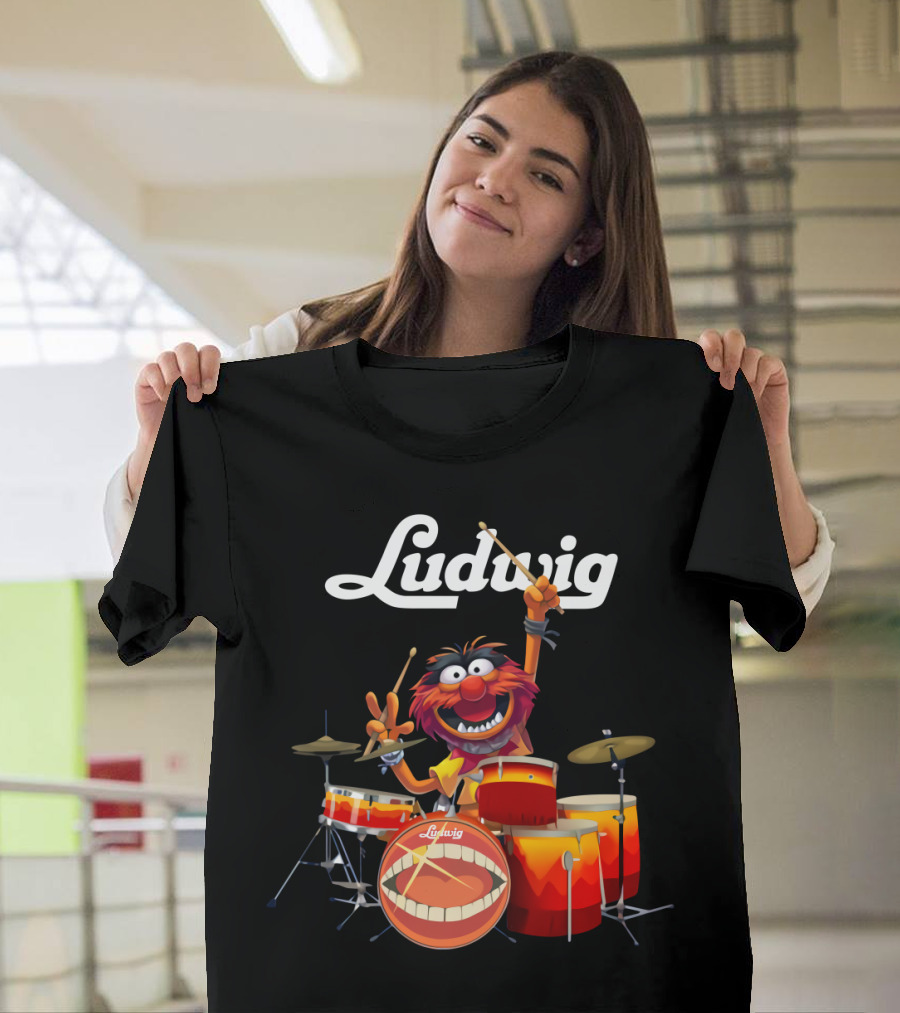 The Muppets Animal Ludwig Drums T-Shirt