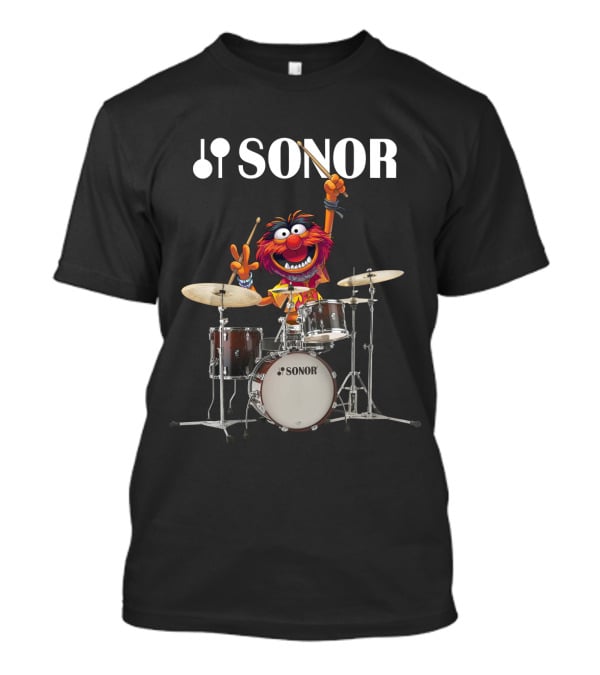 The Muppets Animal Playing Sonor Drums T-Shirt