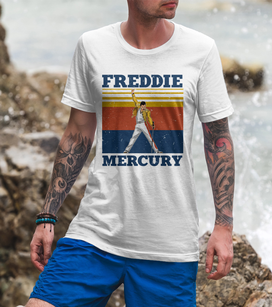 FREDDIE MERCURY Yellow Jacket T-Shirt