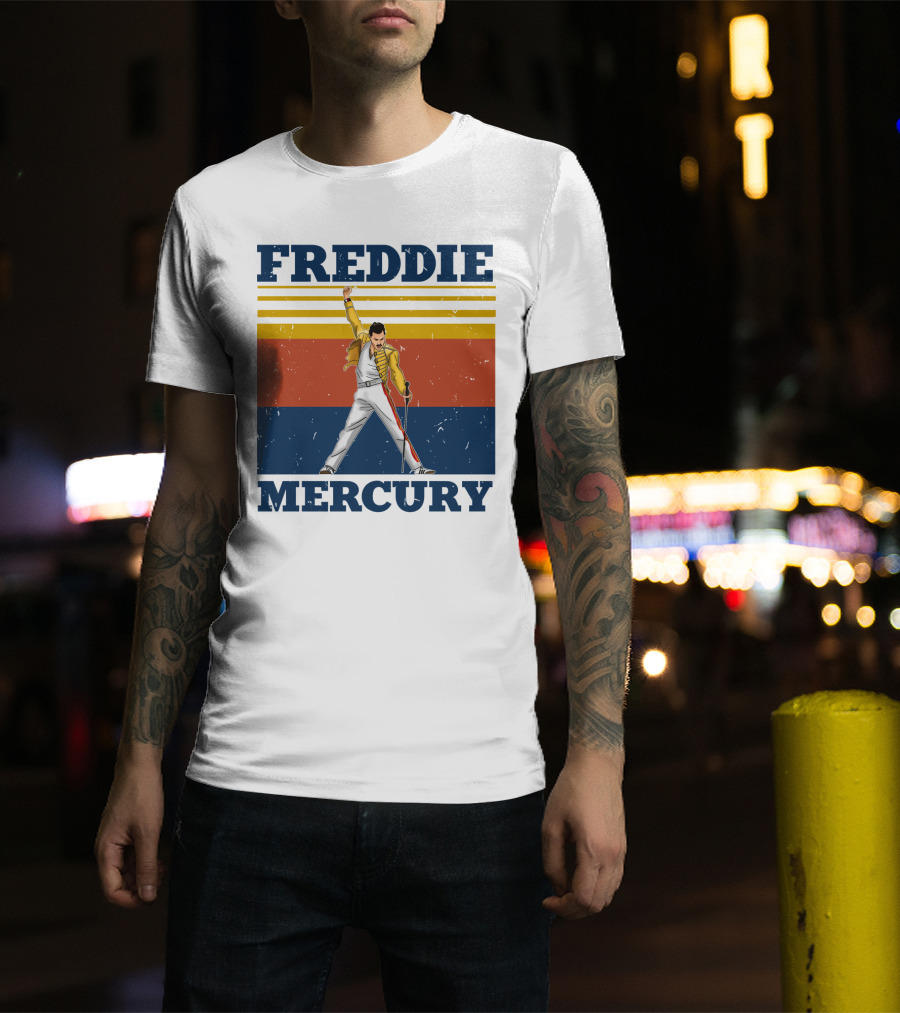 FREDDIE MERCURY Yellow Jacket T-Shirt