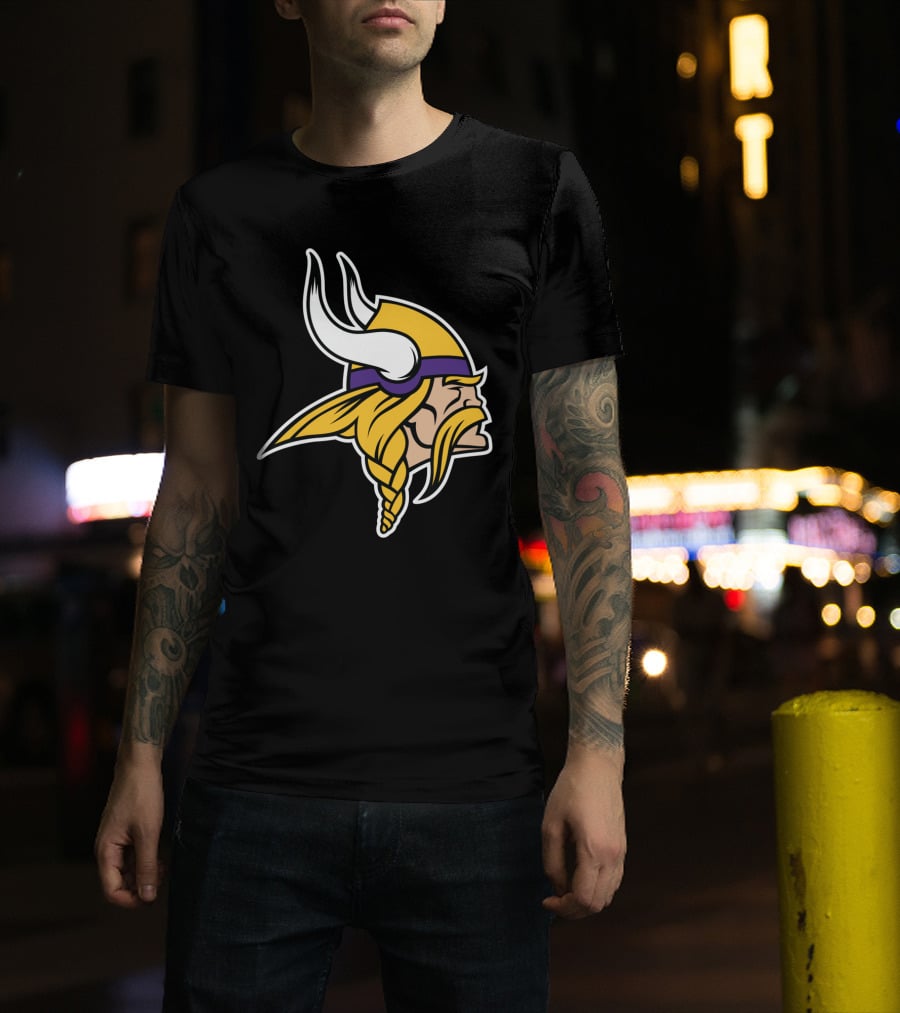 Minnesota Vikings Viking Head T-Shirt