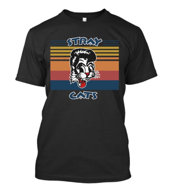 Stray Cats Retro Cartoon Feline T-Shirt