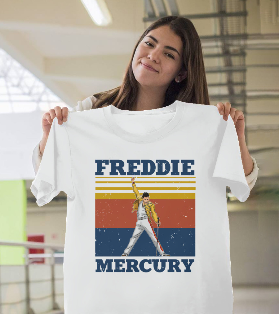 Freddie Mercury Retro Style Iconic Pose T-Shirt